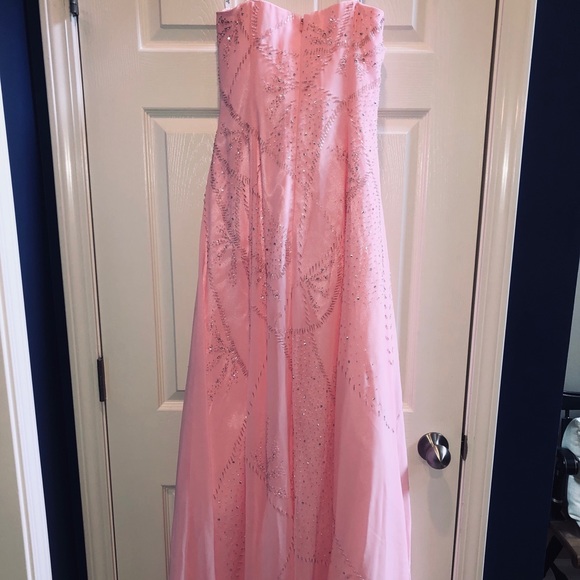 Light Pink Chiffon Prom or Pageant Dress - Picture 3 of 7